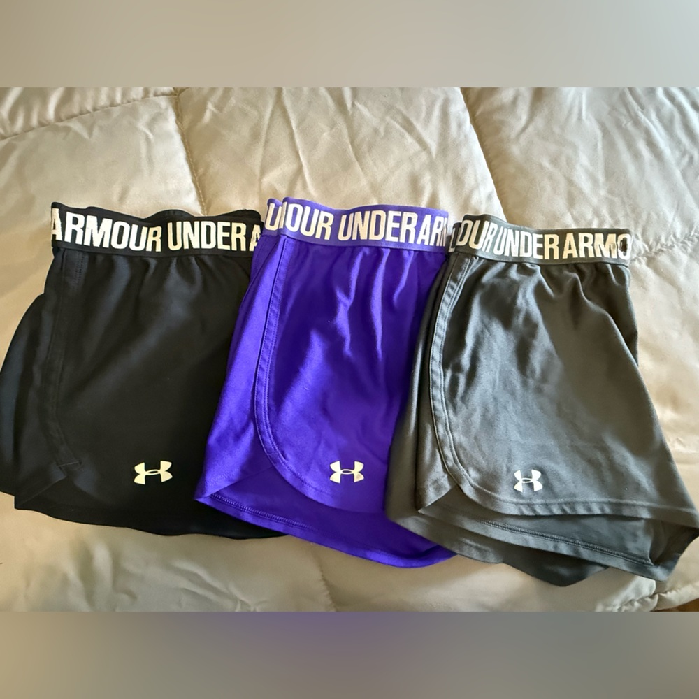 Under Armour Women’s Shorts - Gray, Purple, Black